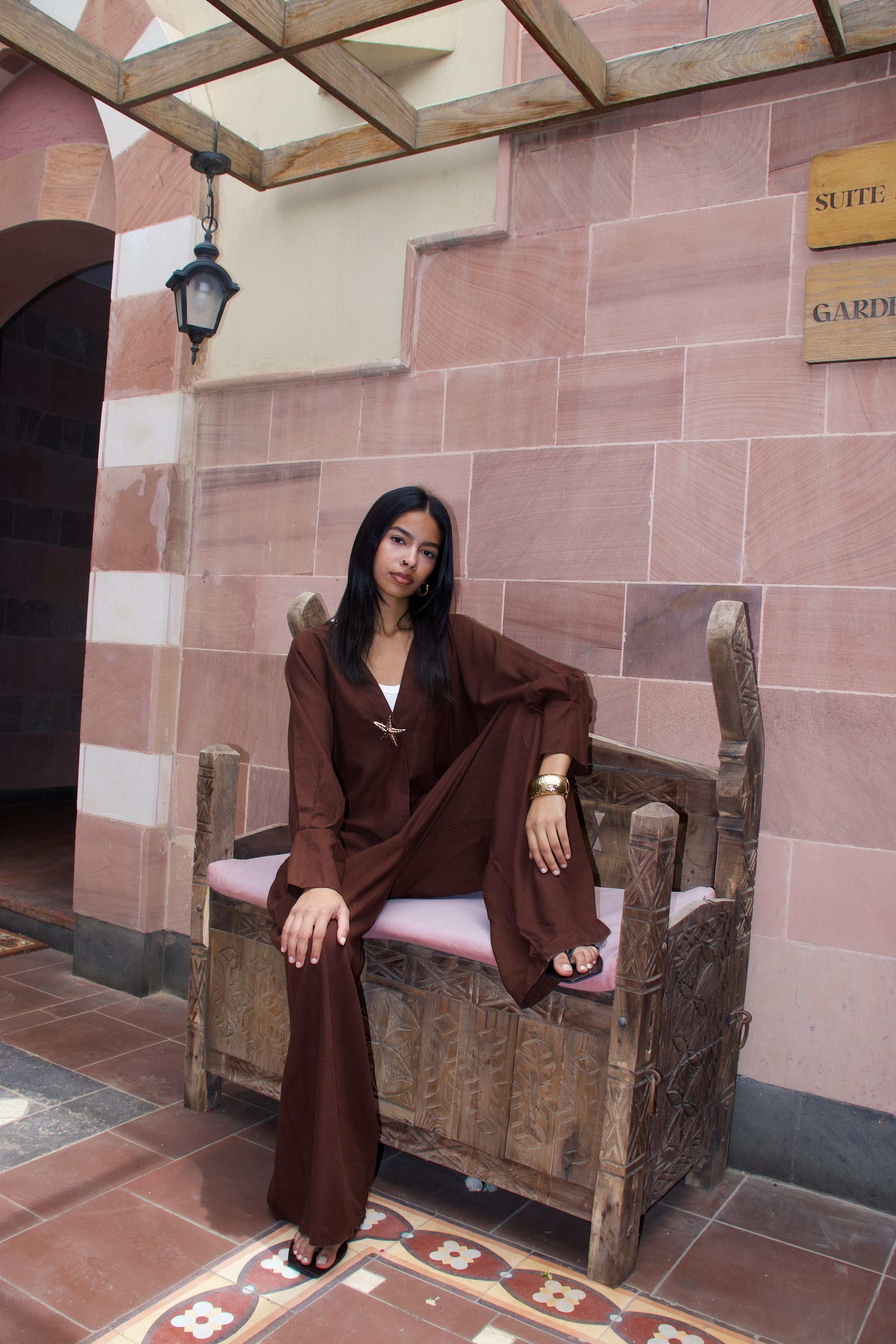 LINEN SET - BROWN