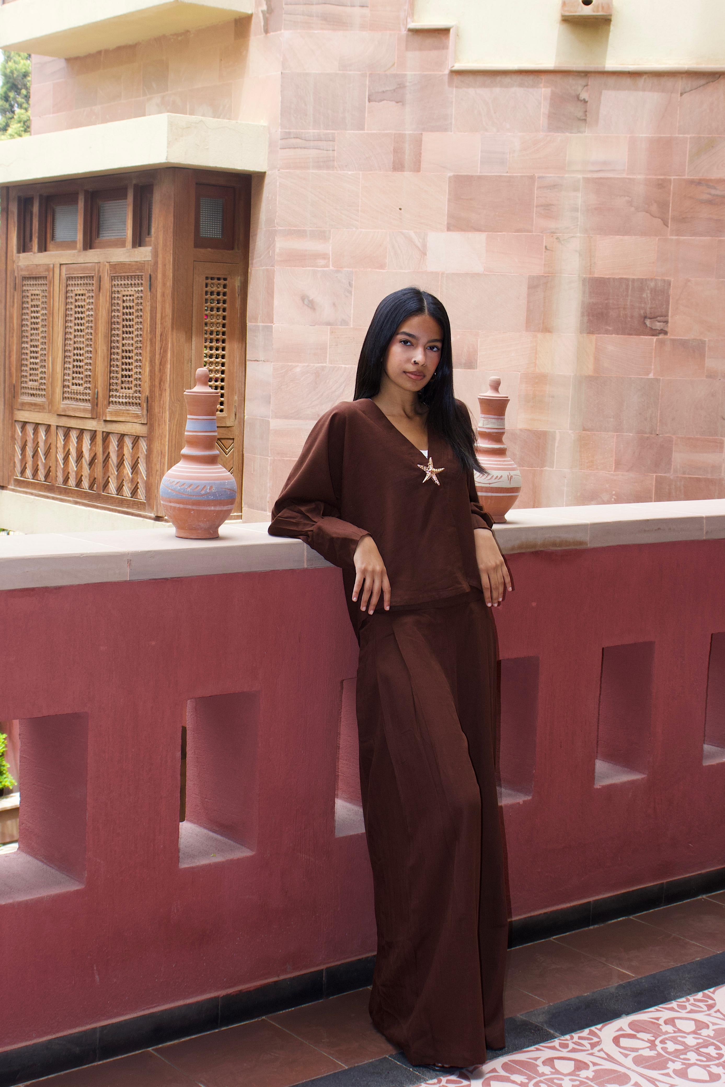 LINEN SET - BROWN