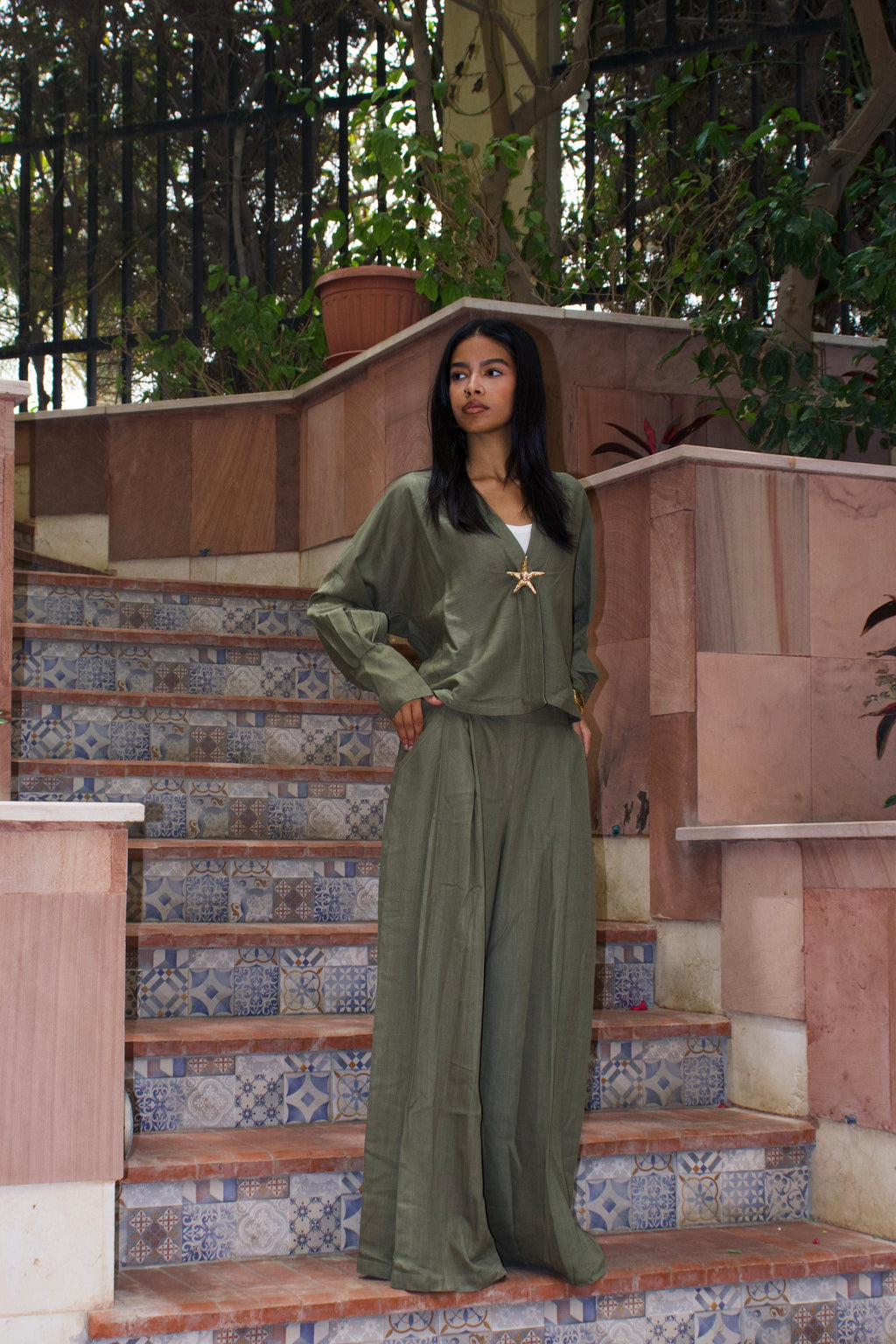 LINEN SET - KHAKI