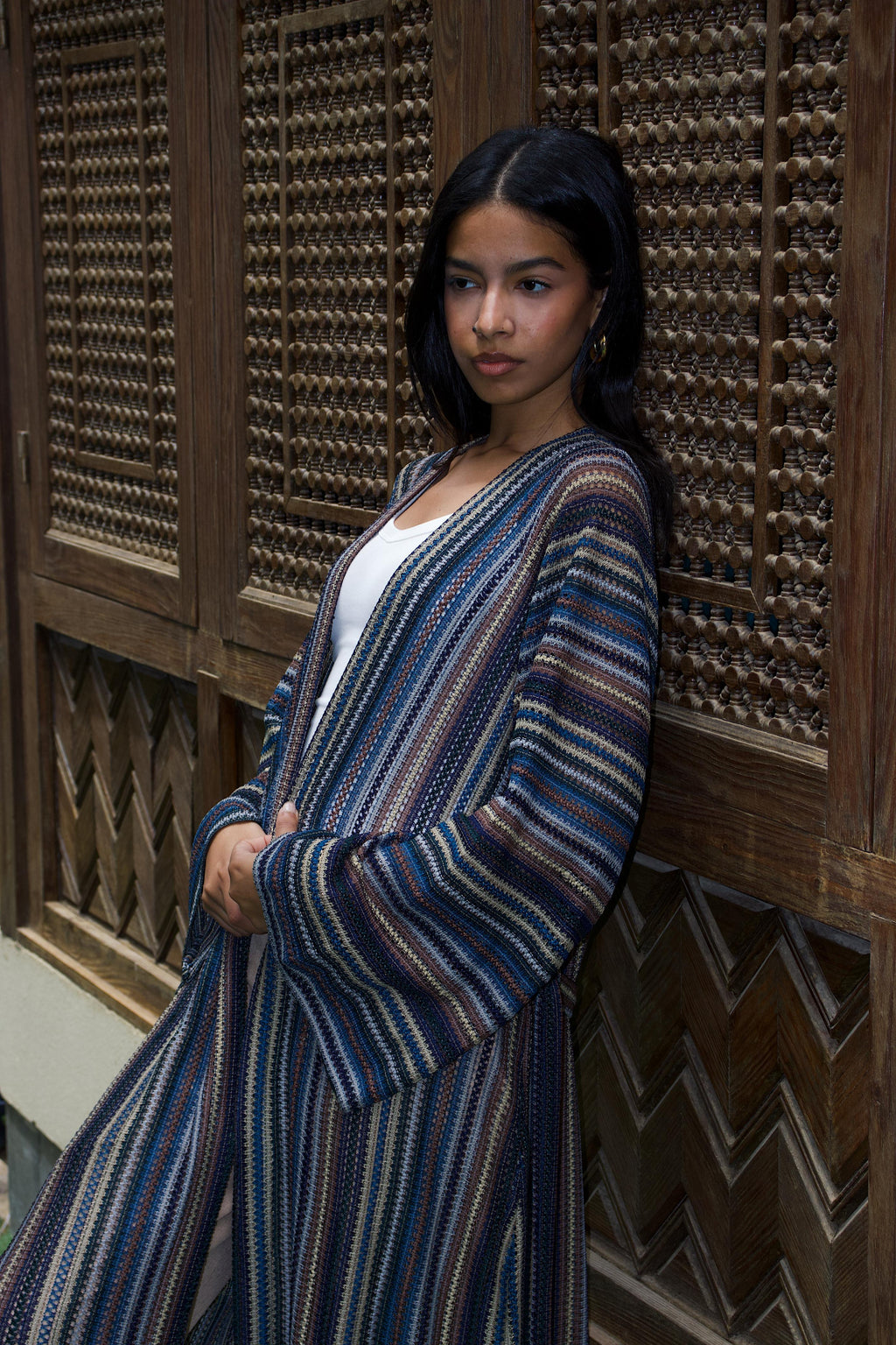 CROCHET CARDIGAN - BLUE