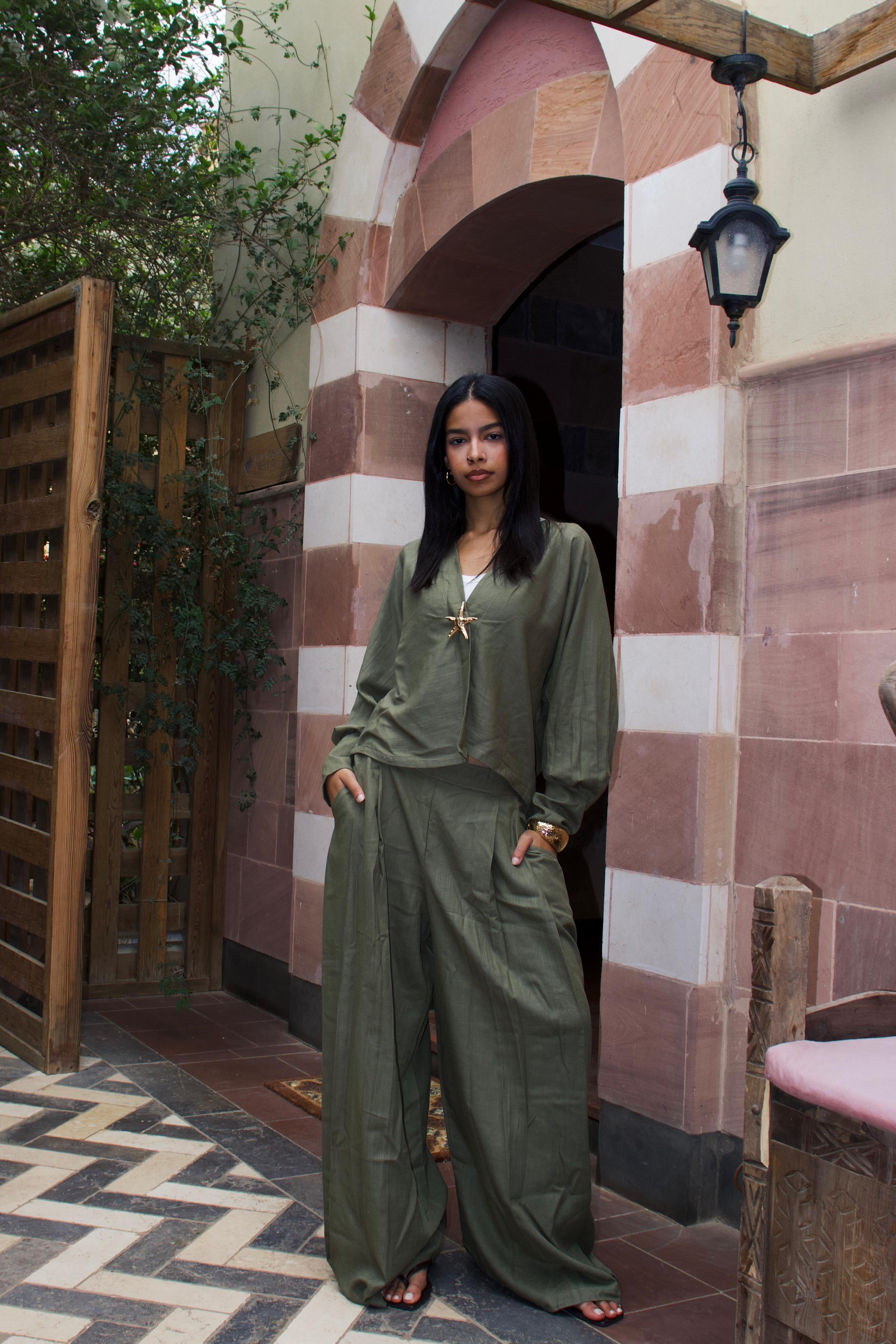 LINEN SET - KHAKI