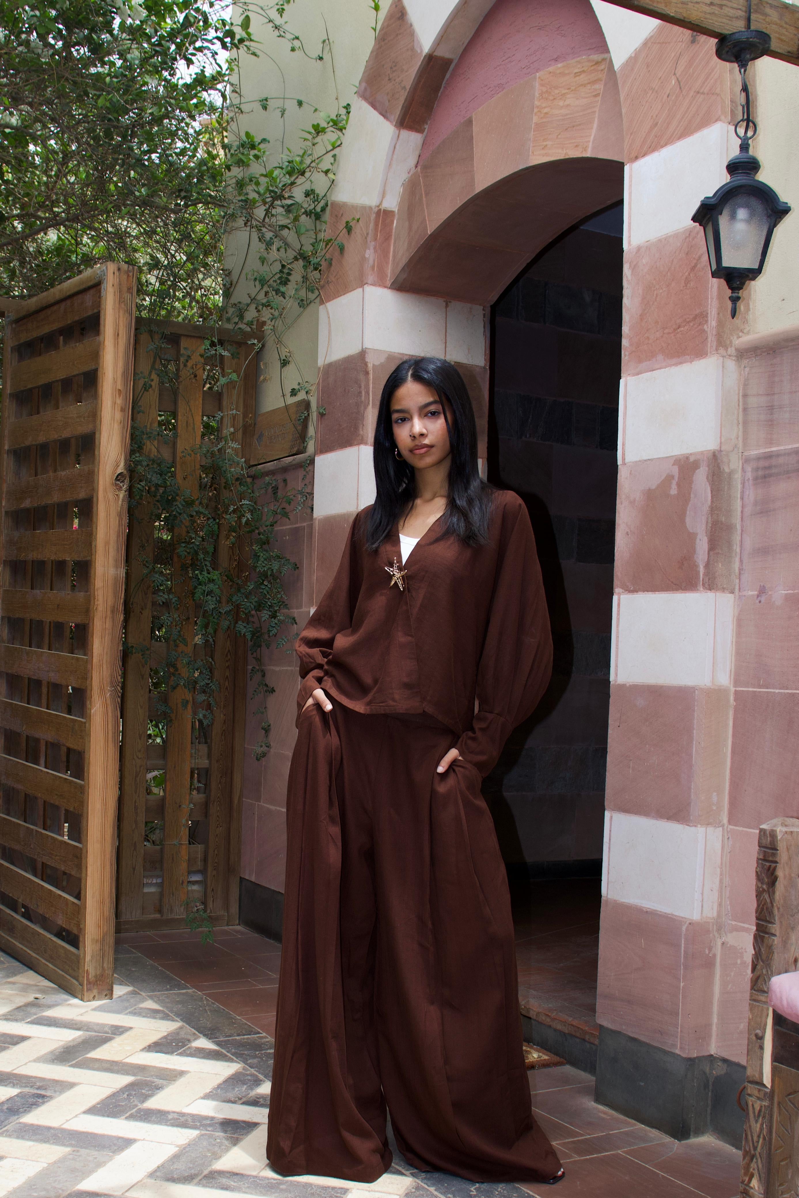 LINEN SET - BROWN
