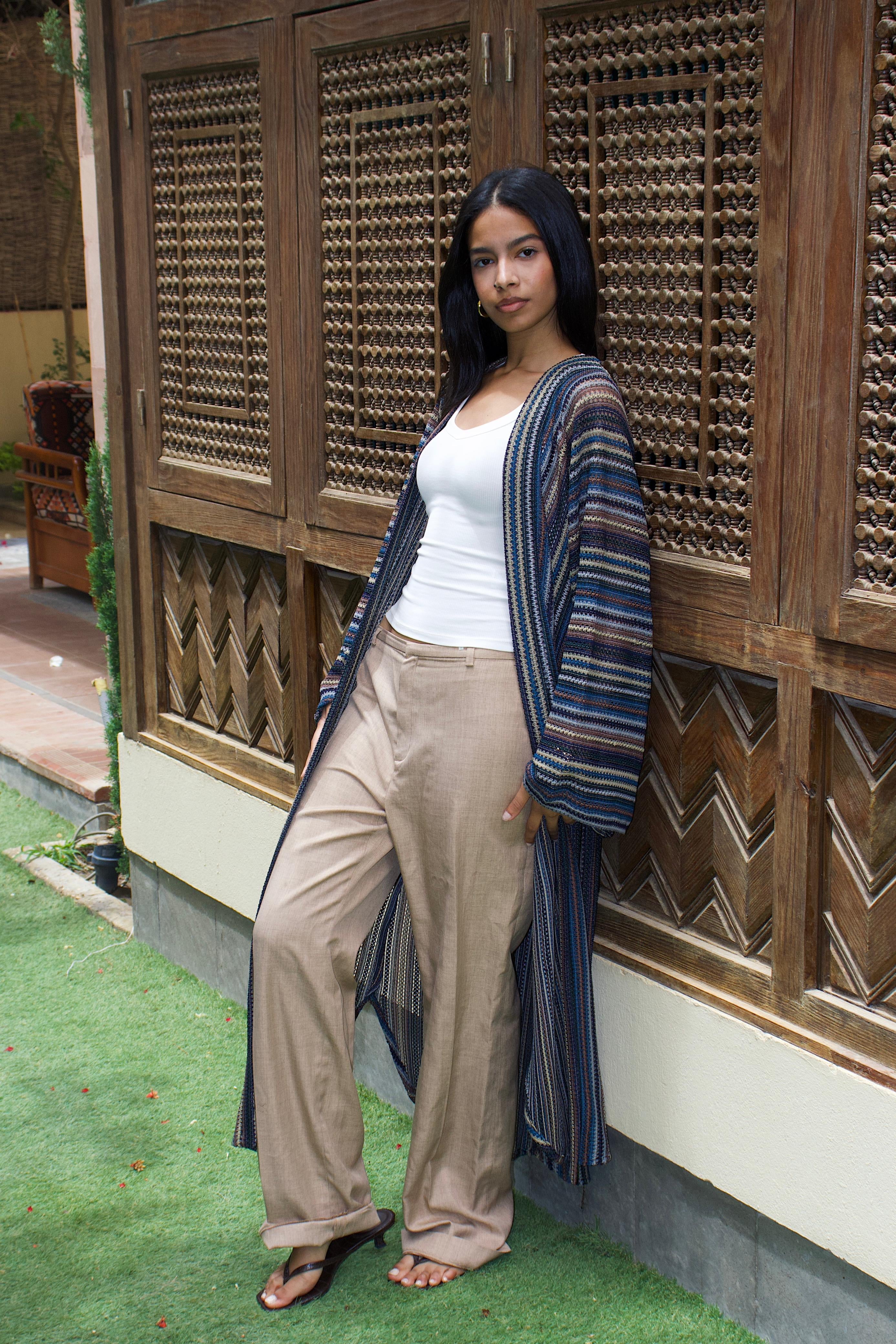 CROCHET CARDIGAN - BLUE