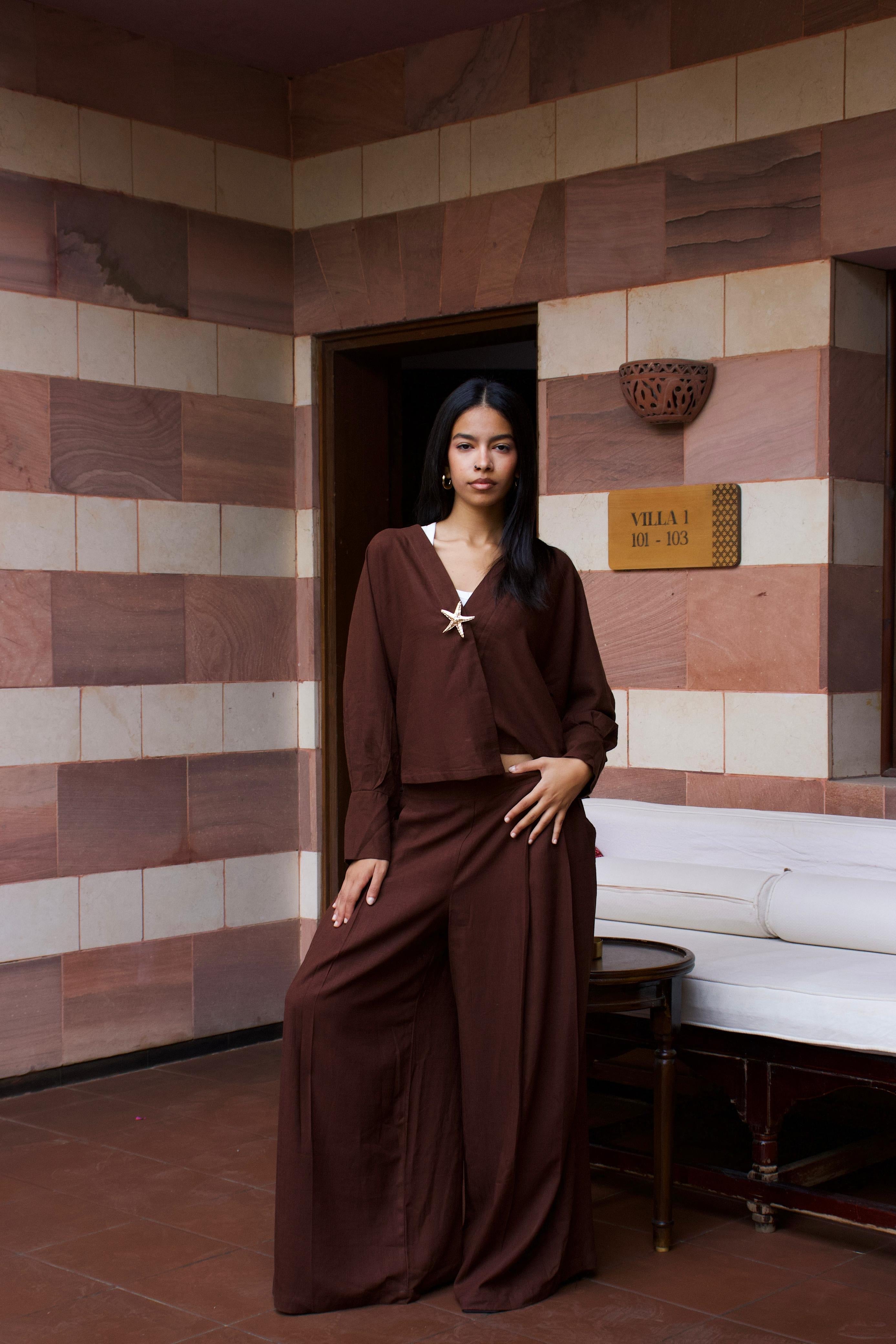 LINEN SET - BROWN