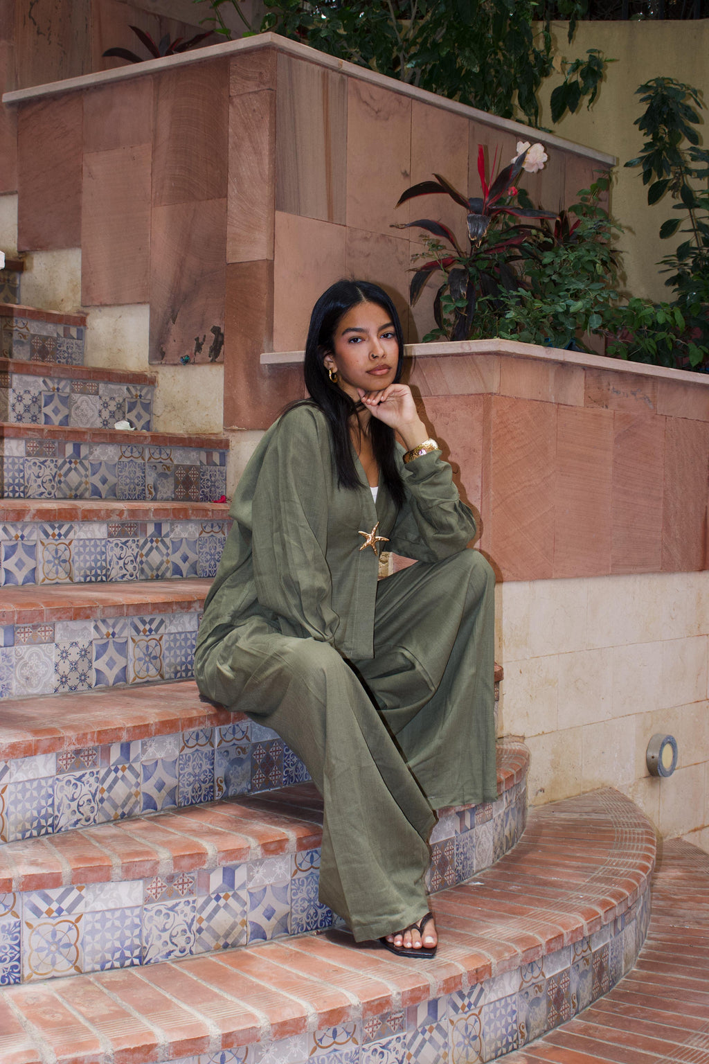LINEN SET - KHAKI